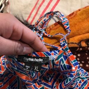 Colorful A line dress